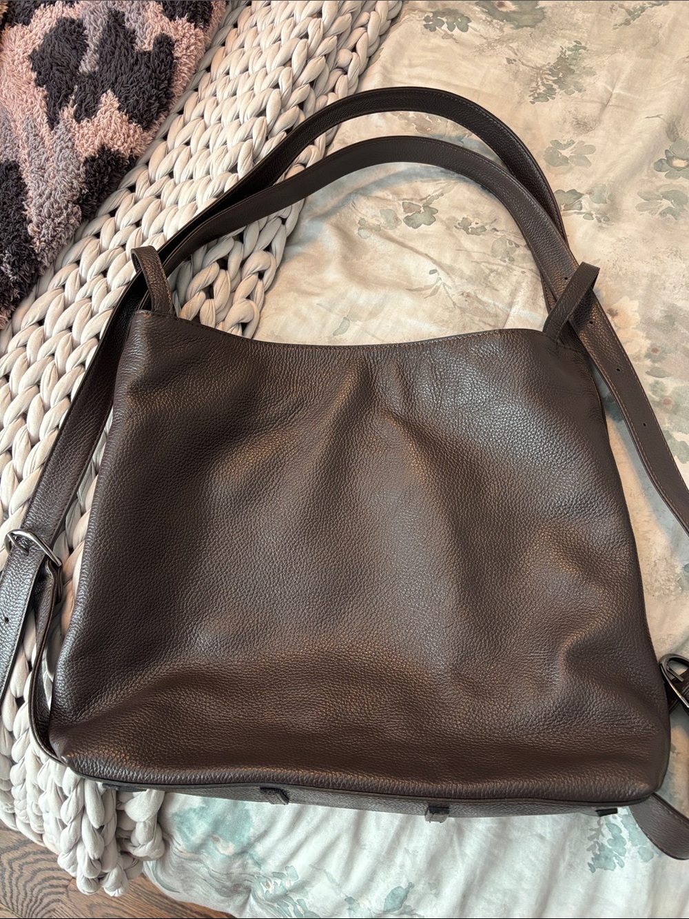 Bella Bag Convertible 3-1 Classic Size Dark Chocolate - Picture 10 of 15